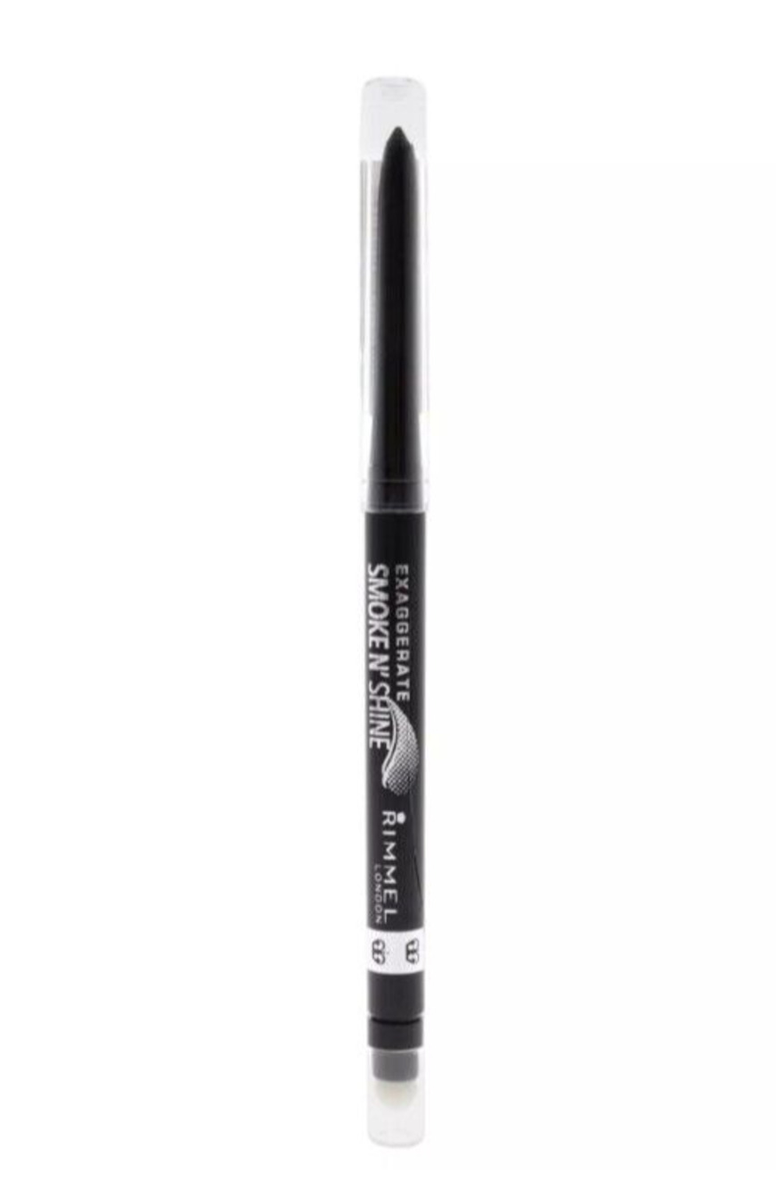 Rimmel Exaggerate Smoke N' Shine Automatic Gel Eyeliner, 001 Little Black Smokey